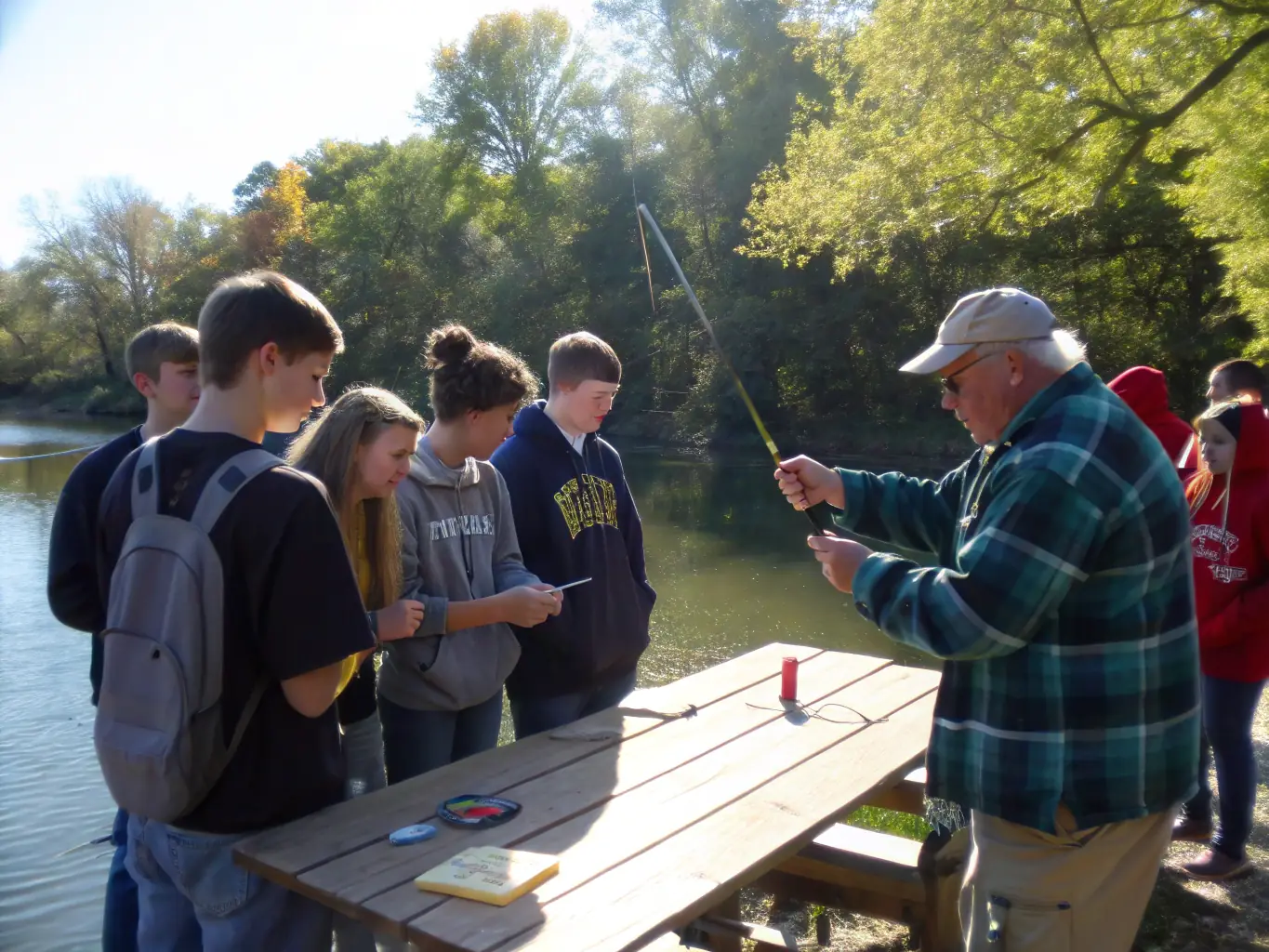 An educational workshop on responsible fishing practices, demonstrating the association's commitment to raising environmental awareness.
